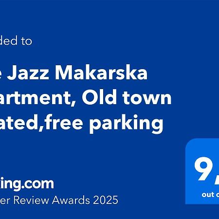 The Jazz Makarska Apartment, Old Town Located,Free Parking Kültér fotó